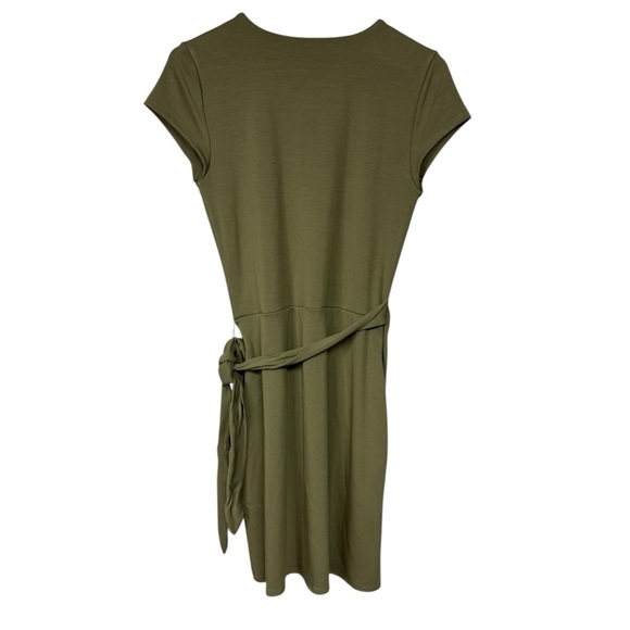 Aritzia Wilfred Lune Olive Green Mini Dress Medium - Picture 3 of 7